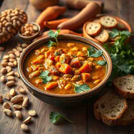 Easy Vegan Meal - Central African Peanut Stew (Beginner-Friendly)